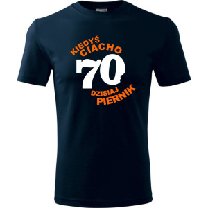 Męska koszulka - kiedyś ciacho 70 dzisiaj piernik