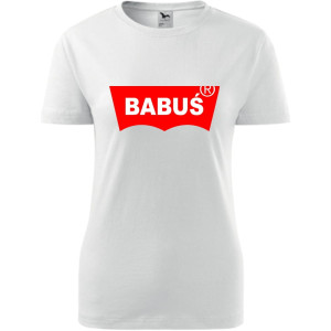 Damska koszulka - Babuś dla babci prezent XS-XXL