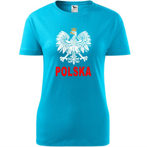 Damska koszulka taliowana - Polska 03
