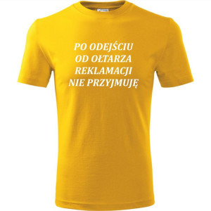 Męska koszulka - Po odejściu od ołtarza