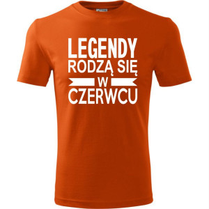 Męska koszulka - Legendy rodzą się w czerwcu
