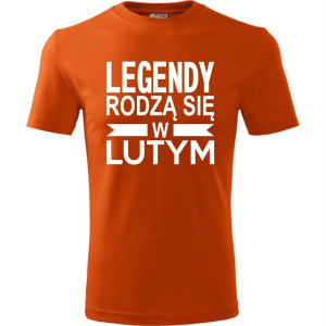 Męska koszulka - Legendy rodzą się w lutym