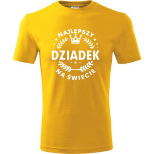 Męska koszulka - Najlepszy dziadek na całym świecie - prezent urodziny, dzień dziadka