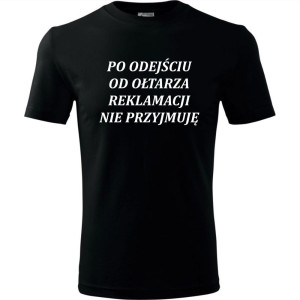 Męska koszulka - Po odejściu od ołtarza