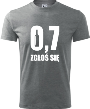 Męska koszulka - 0,7 zgłoś się