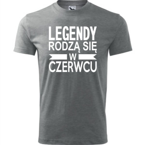 Męska koszulka - Legendy rodzą się w czerwcu