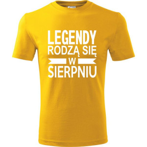 Męska koszulka - Legendy rodzą się w sierpniu