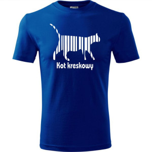 Męska koszulka - Kot kreskowy