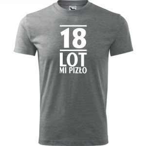 Męska koszulka - 18 lot mi pizło