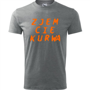 Męska koszulka - Zjem Cię kurwa