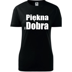 Damska koszulka taliowana - Piękna i dobra