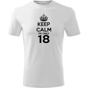 Męska koszulka - keep calm i'm only 18