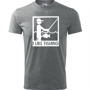 Męska koszulka - I like fishing