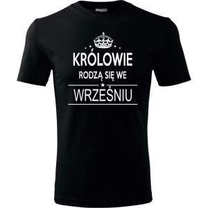 Męska koszulka - Królowie rodzą się we wrześniu 02