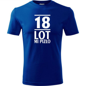 Męska koszulka - 18 lot mi pizło