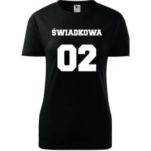 Damska koszulka taliowana - Team młodej Świadkowa