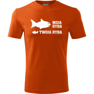 Męska koszulka dla Wędkarza - Moja ryba twoja ryba