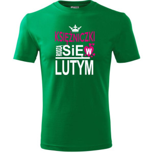 Dziecięca koszulka - Księżniczki rodzą się w lutym