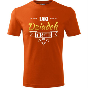 Męska koszulka - Taki dziadek to skarb - t-shirt na prezent dla dziadka
