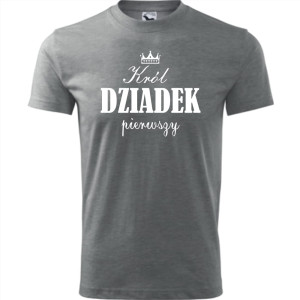 Męska koszulka - Król dziadek pierwszy
