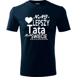 Męska koszulka - Najlepszy tata na świecie 07 - wyjątkowa koszulka t-shirt oryginalny