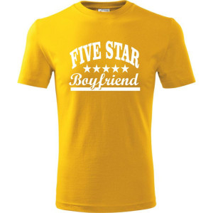 Męska koszulka - Five star boyfriend