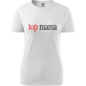 Damska koszulka taliowana - top mama