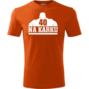 Męska koszulka - 40 na karku
