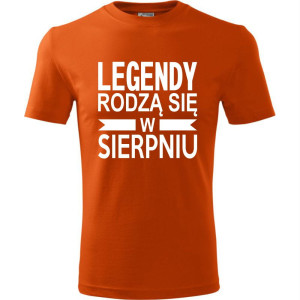 Męska koszulka - Legendy rodzą się w sierpniu