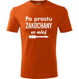męska koszulka - po prostu zakochany w niej