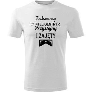 Męska koszulka - Zabawny, inteligentny i do tego zajęty