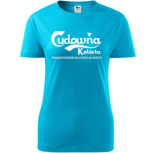 Atrakcyjna damska koszulka taliowana - Cudowna kobieta