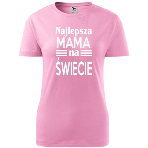 Damska koszulka taliowana - najlepsza mama na świecie