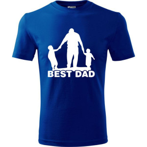 Męska koszulka - Best dad 01. Prezent dla taty na dzień ojca urodziny