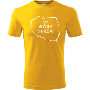 Męska koszulka Turystyczna - W góry serca