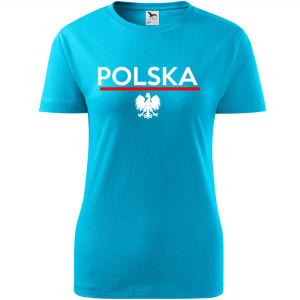 Damska koszulka taliowana - Polska 01