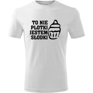 Męska koszulka - To nie plotki jestem słodki