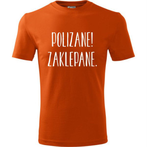 Męska koszulka - Polizane zaklepane