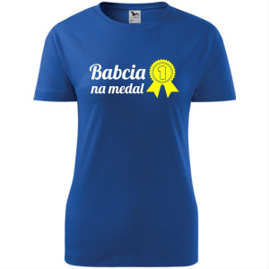 Damska koszulka - Babcia na medal