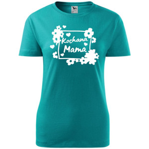 Damska koszulka taliowana - kochana mama