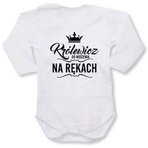 Dziecięce body z dł. rękawem - królewicz do noszenia na rękach
