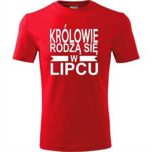 Męska koszulka - Królowie rodzą się w lipcu 01