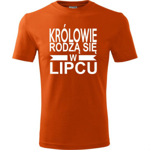 Męska koszulka - Królowie rodzą się w lipcu 01