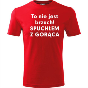 Męska koszulka - To nie jest brzuch, spuchłem z gorąca