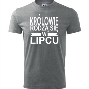 Męska koszulka - Królowie rodzą się w lipcu 01
