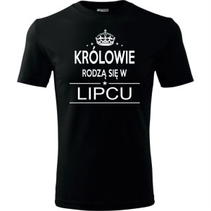 Męska koszulka - Królowie rodzą się w lipcu 02