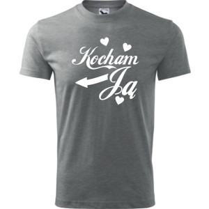 męska koszulka - kocham ją