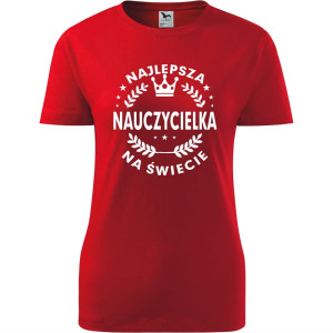Damska koszulka - Najlepsza nauczycielka ever 05