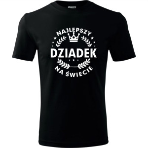 Męska koszulka - Najlepszy dziadek na całym świecie - prezent urodziny, dzień dziadka