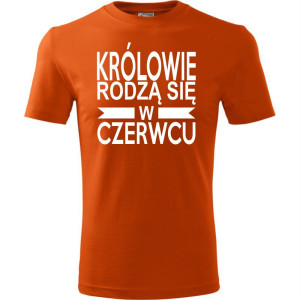 Męska koszulka - Królowie rodzą się w czerwcu 01